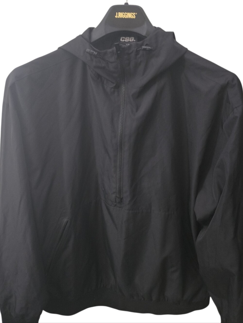 CSG Sz. Large Mens Black Pullover Windbreaker